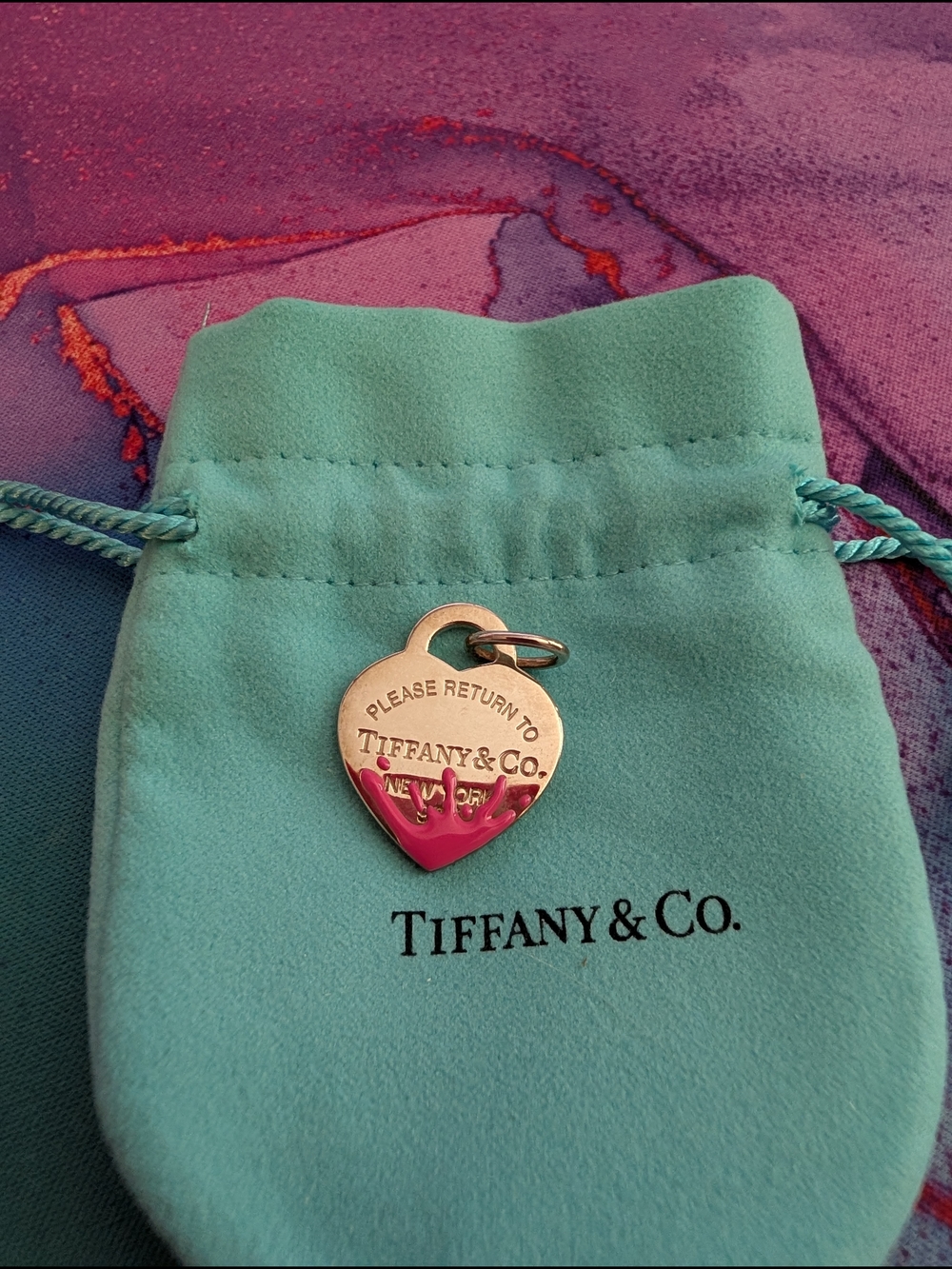 Tiffany & Co. Pink Enamel Heart Return to Tiffany Charm